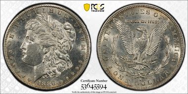 1886-S $1 AU55