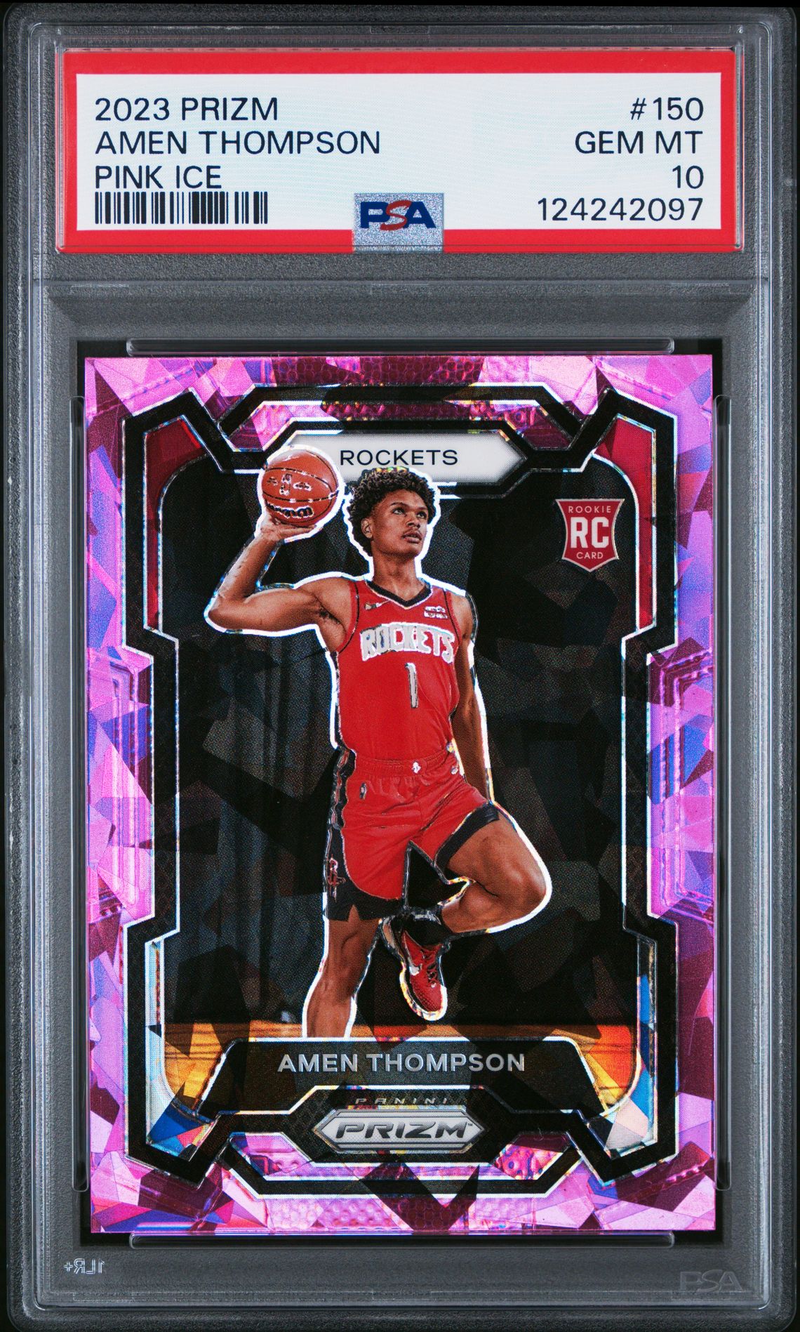 2023 Panini PANINI PRIZM Pink Ice #150 Amen Thompson front