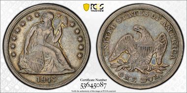 1847 $1 VF35