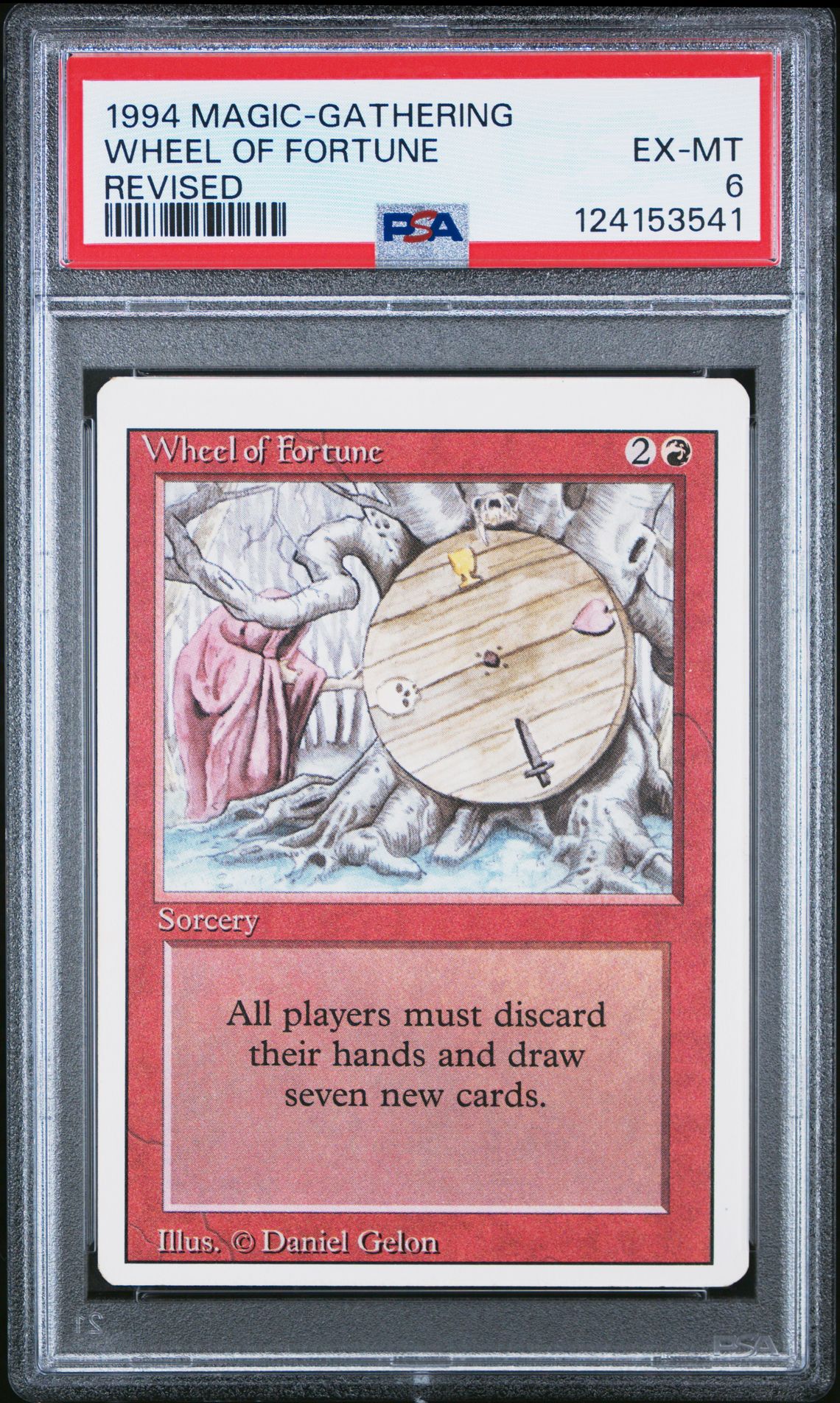 1994 MTG MAGIC THE GATHERING REVISED EDITION Wheel Of Fortune front