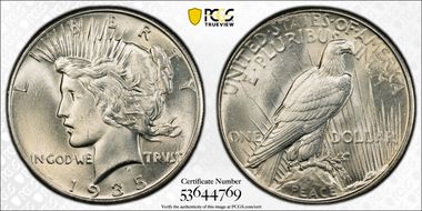 1935 $1 MS63