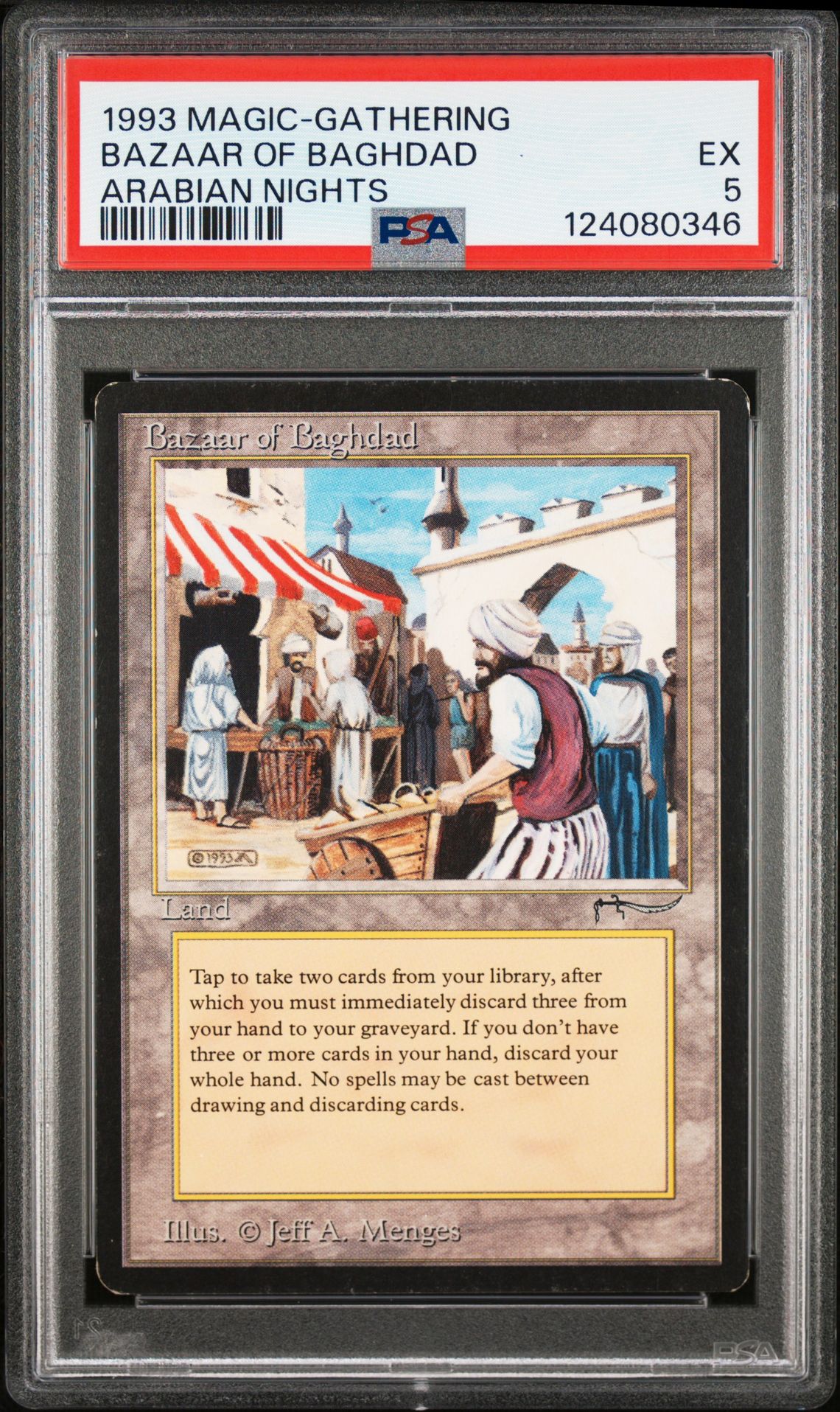 1993 MTG MAGIC THE GATHERING ARABIAN NIGHTS Bazaar Of Baghdad front