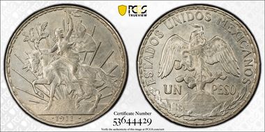 1911 Peso Caballito KM-453  Short Ray MS61
