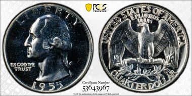 1955 25C PR66