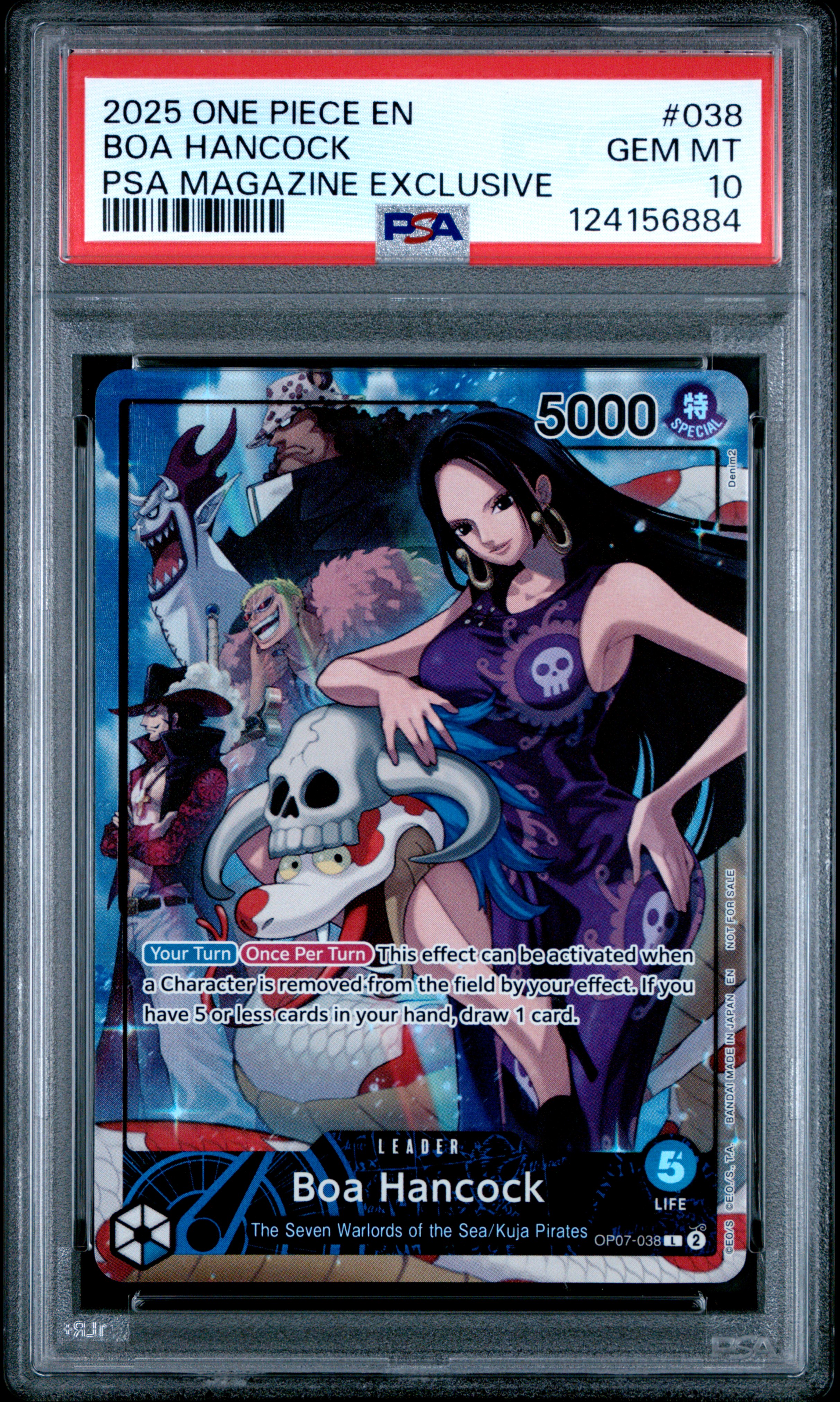 One Piece - 2025 Boa Hancock Psa Magazine Exclusive #038 One Piece Promos PSA 10
