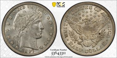 1897 50C MS63