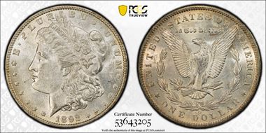 1892-O $1 AU55