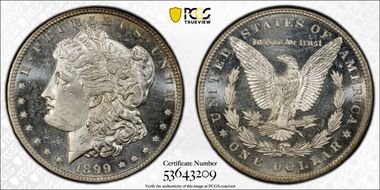 1899 $1 MS63DMPL