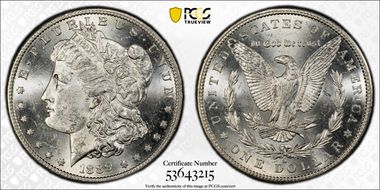 1889-S $1 MS62