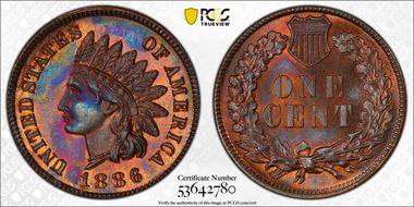 1886 1C Type 1 PR66RB