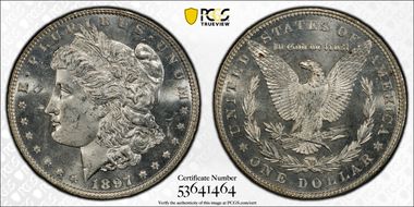 1897 $1 MS64