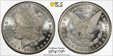 1881-CC $1 MS63