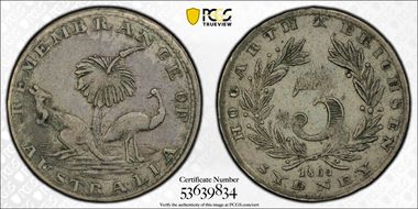 1860 3D KM-Tn118 Sydney, NSW Hogarth, Erichsen & Co. AU50