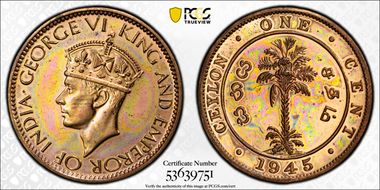 1945 1C Restrike PR63RD