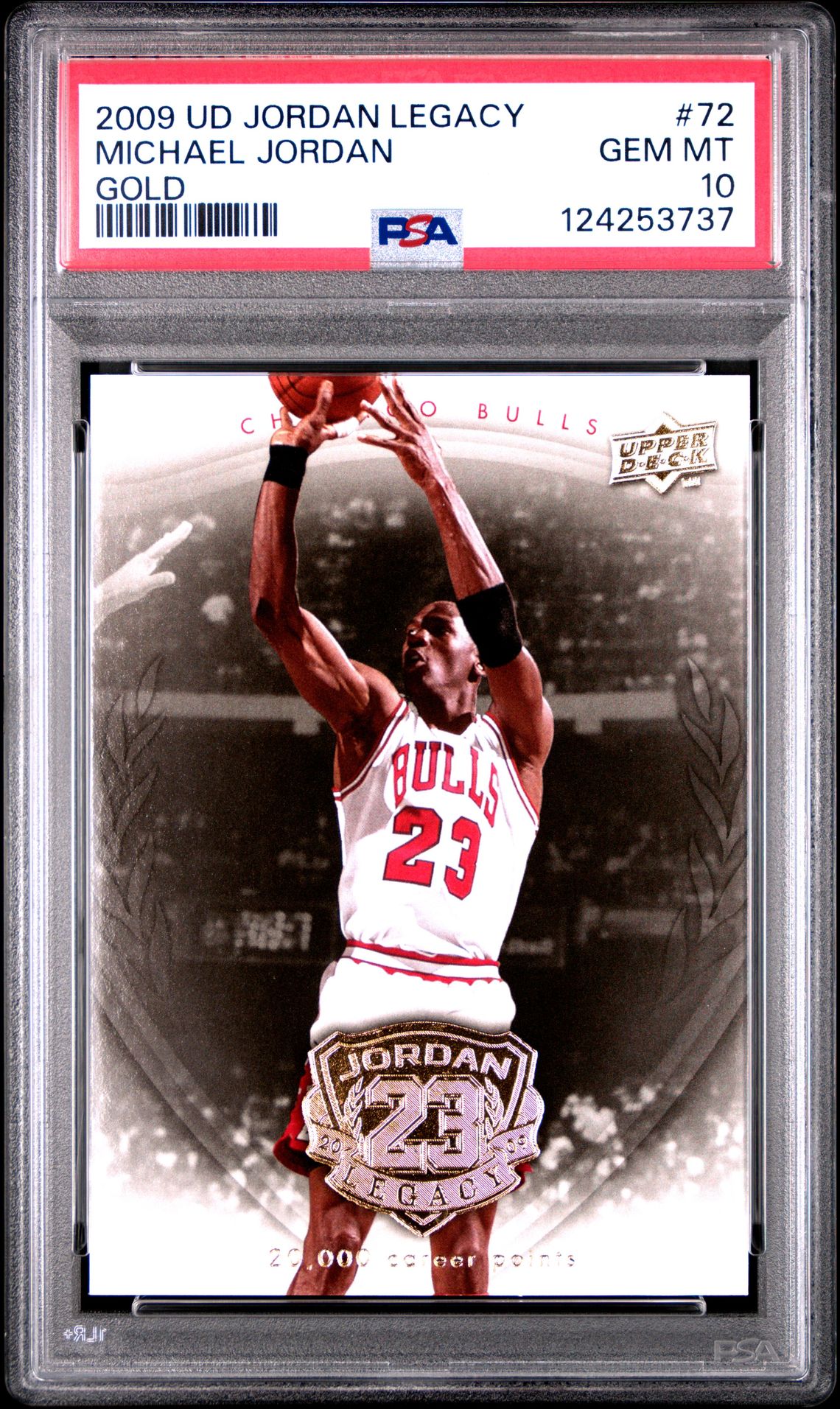 2009 Upper Deck UPPER DECK JORDAN LEGACY GOLD #72 Michael Jordan front
