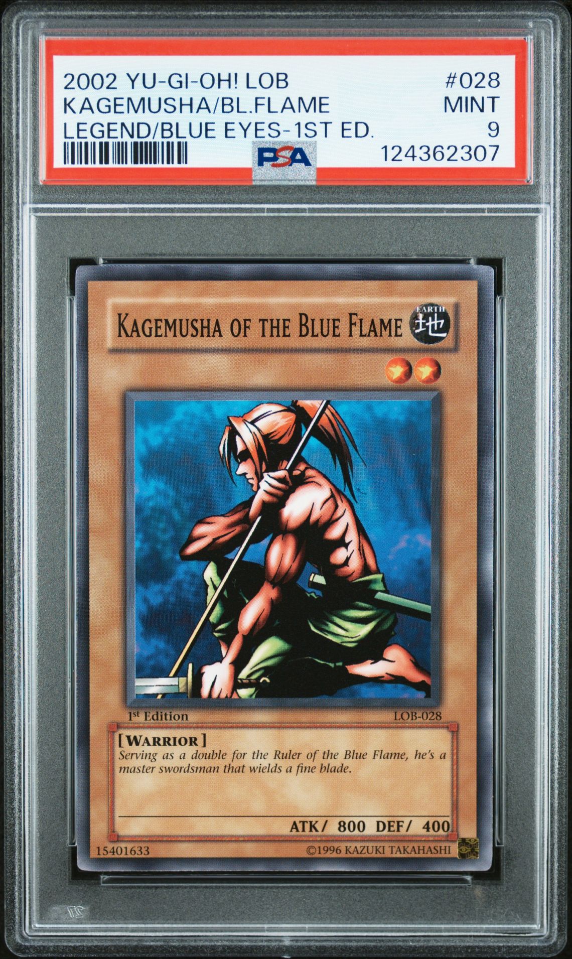2002 Yu-Gi-Oh! YU-GI-OH! LOB-LEGEND OF BLUE EYES WHITE DRAGON LEGEND/BLUE EYES-1ST ED. #028 Kagemusha/Bl.Flame front