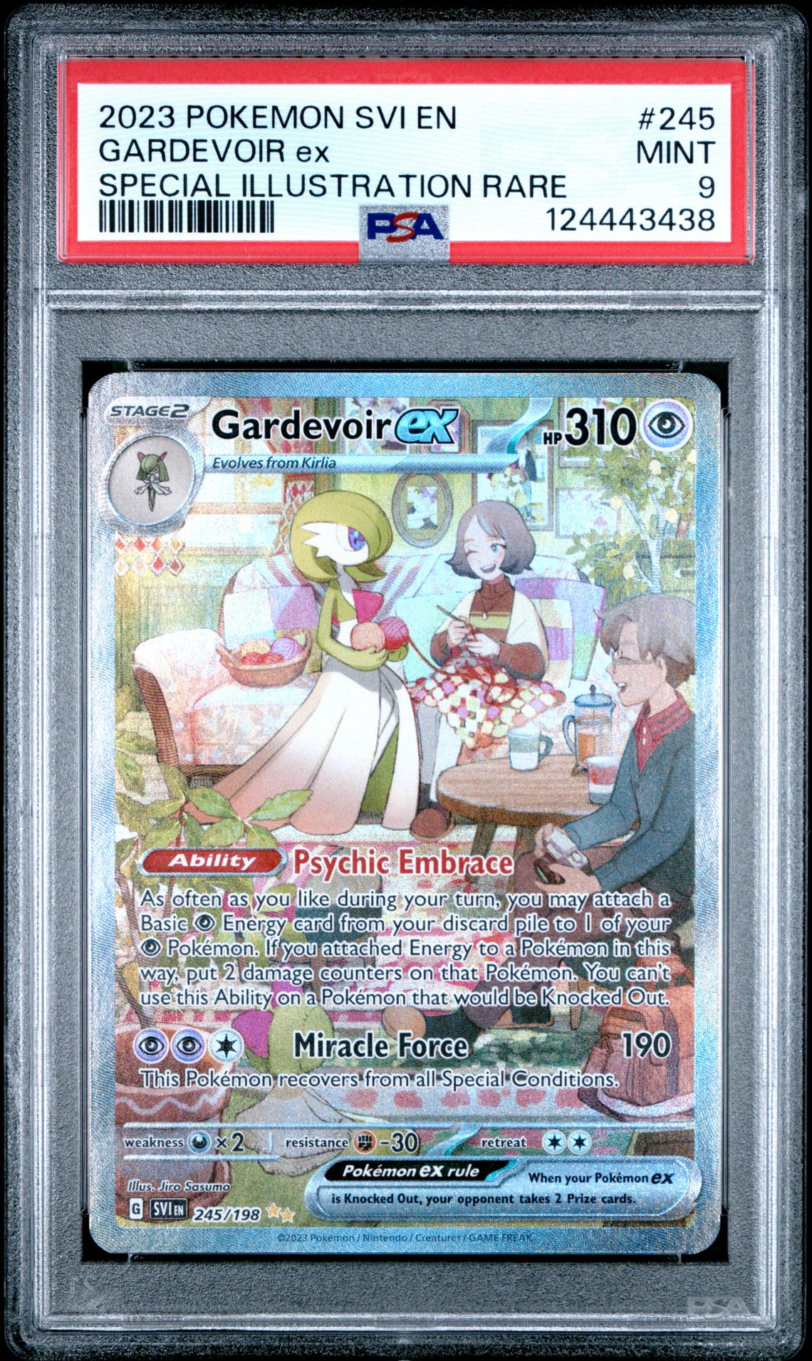 2023 Pokemon Svi En-Scarlet & Violet Gardevoir Ex #245 (Special Illustration Rare) Mint 9 front