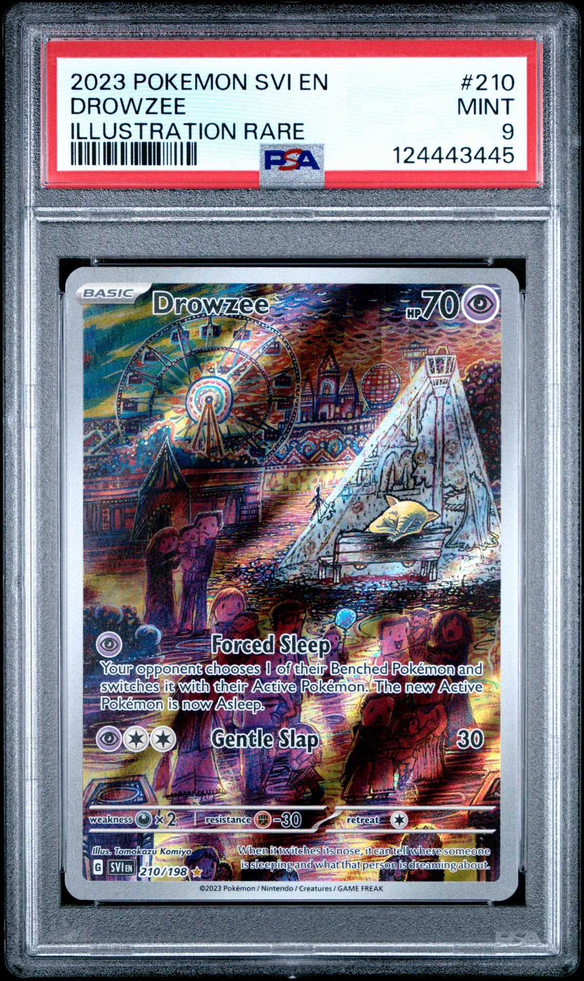 2023 Pokemon Svi En-Scarlet & Violet Drowzee #210 (Illustration Rare) Mint 9 front