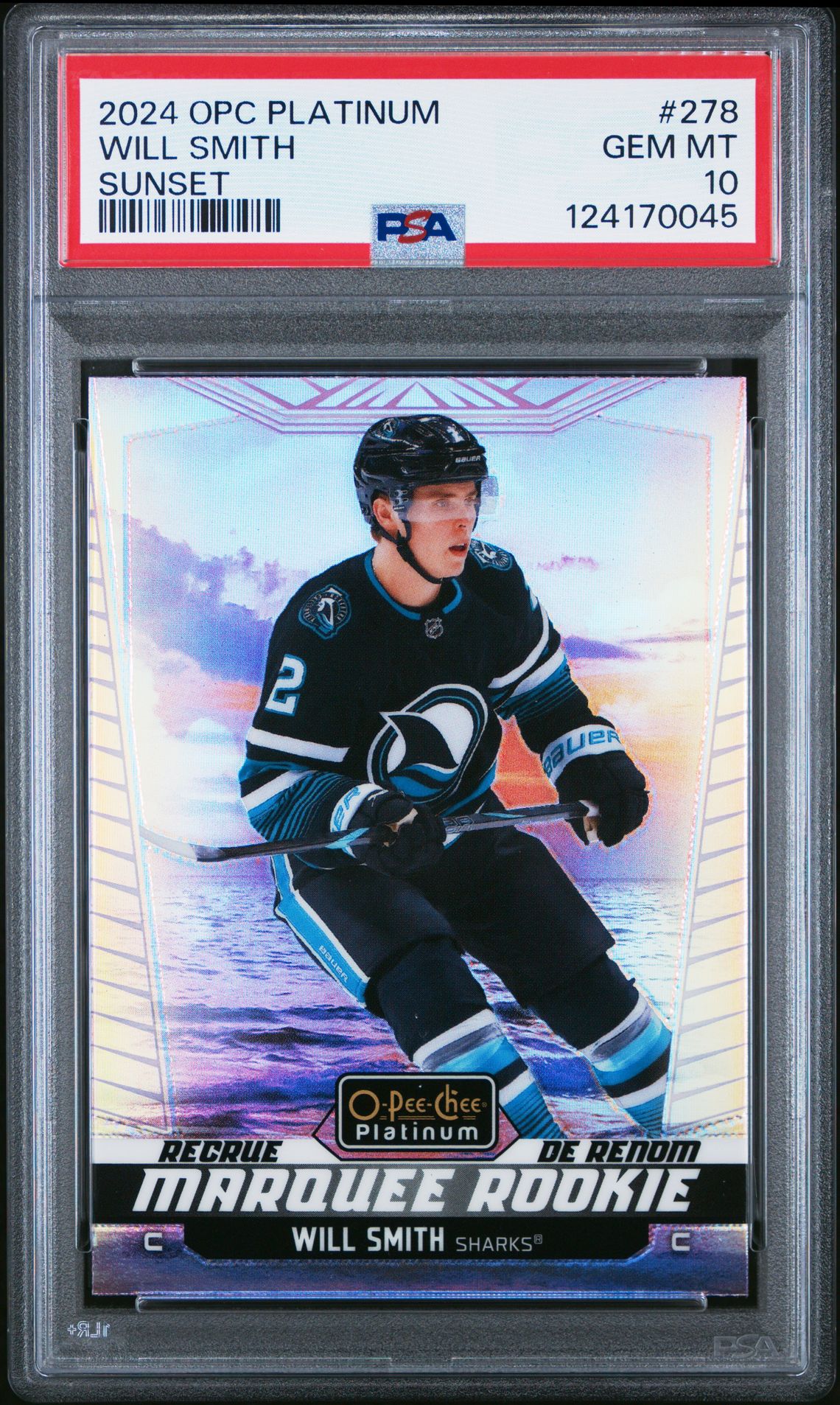 2024 Upper Deck O-Pee-Chee Platinum Will Smith #278 (Sunset) Gem Mt 10 front