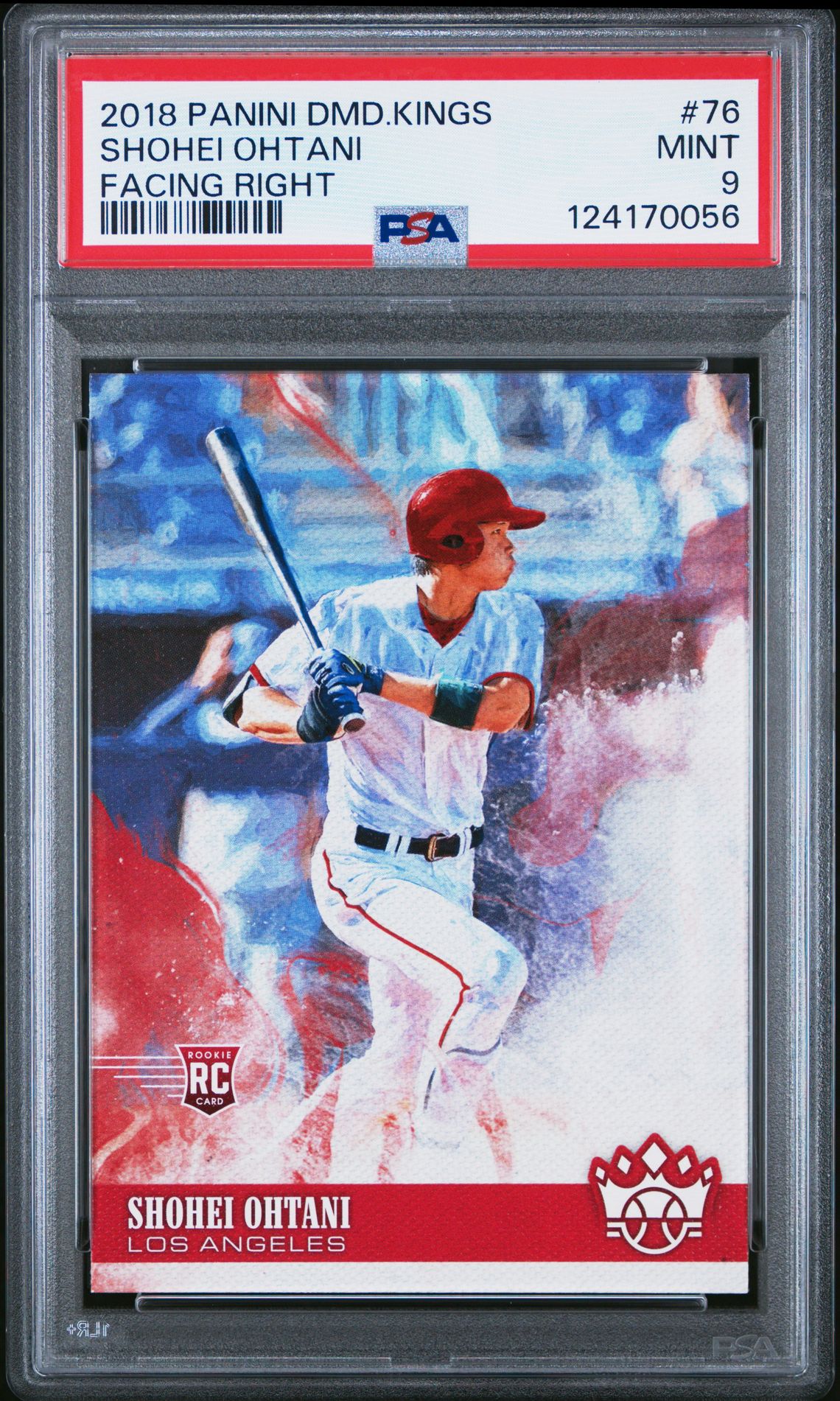 2018 Panini Diamond Kings Shohei Ohtani #76 (Facing Right) Mint 9 front