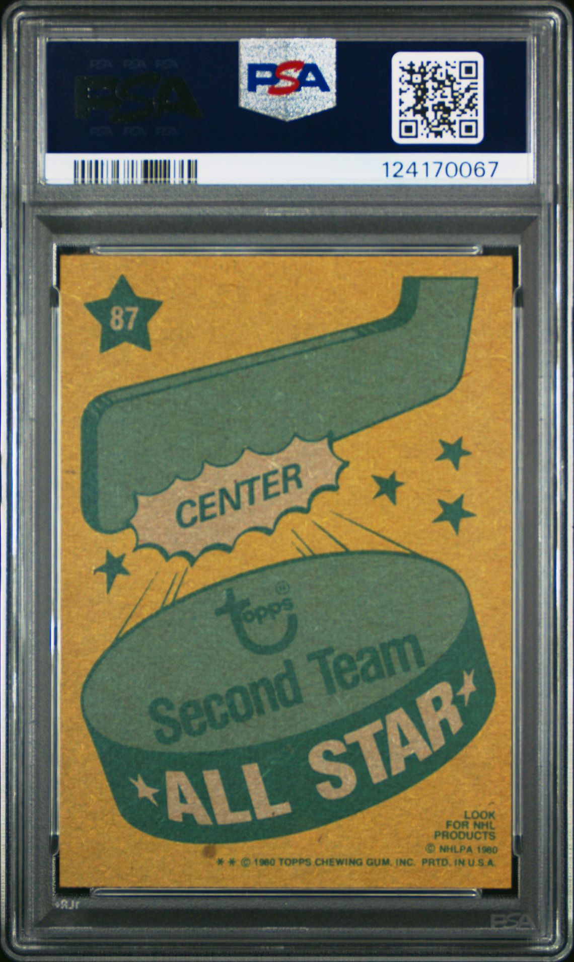 1980 Topps Wayne Gretzky #87 (All-Star) Nm-Mt 8 back