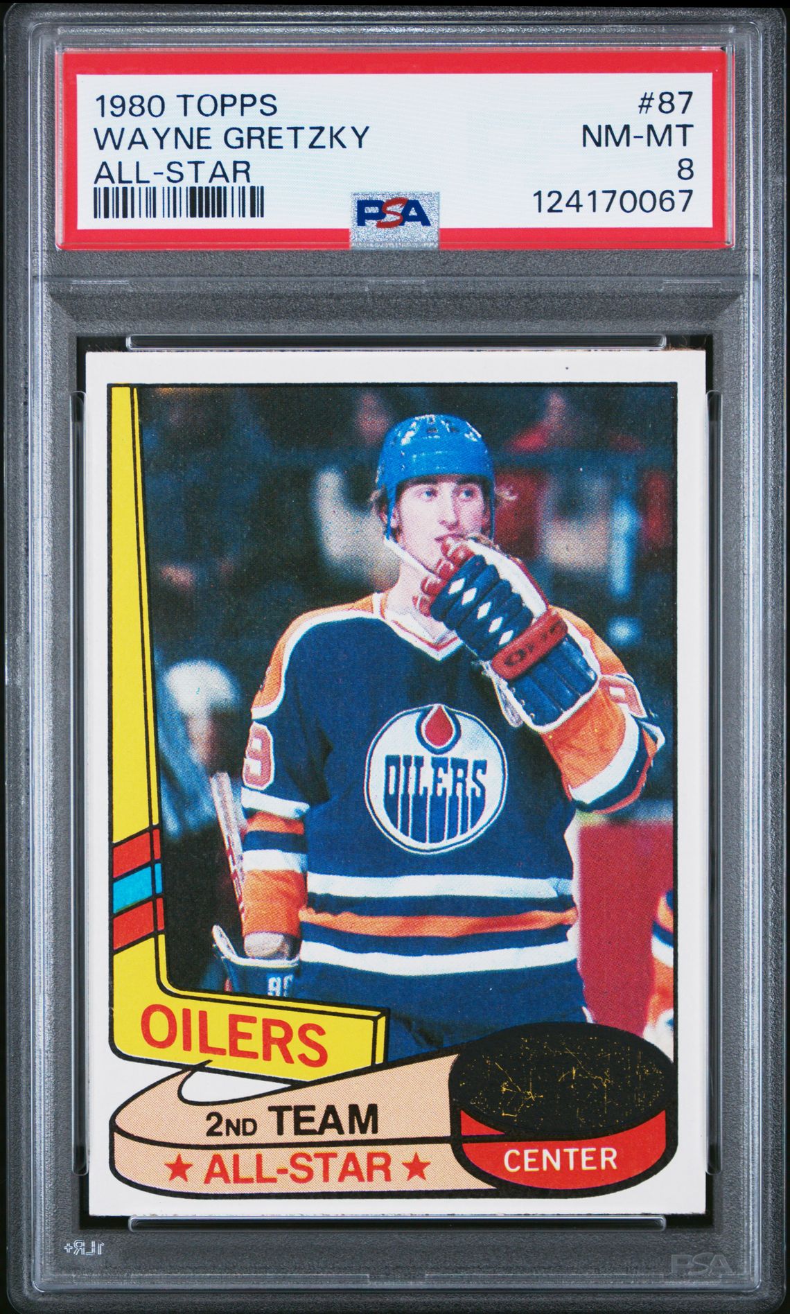 1980 Topps Wayne Gretzky #87 (All-Star) Nm-Mt 8 front