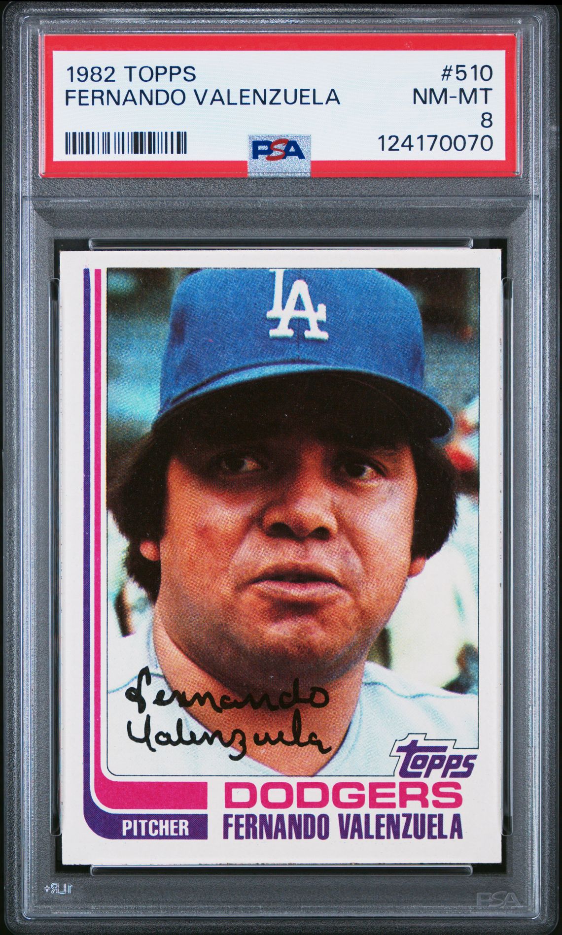 1982 Topps Fernando Valenzuela #510 Nm-Mt 8 front