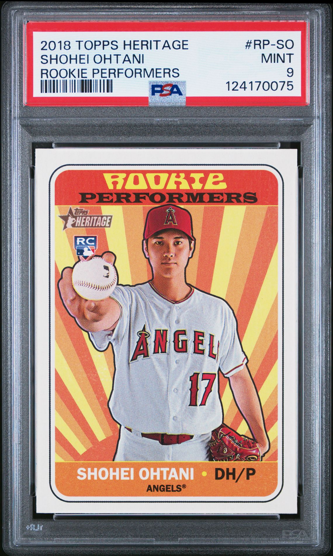 2018 Topps Heritage Rookie Performers Shohei Ohtani #Rp-So (Rookie Performers) Mint 9 front