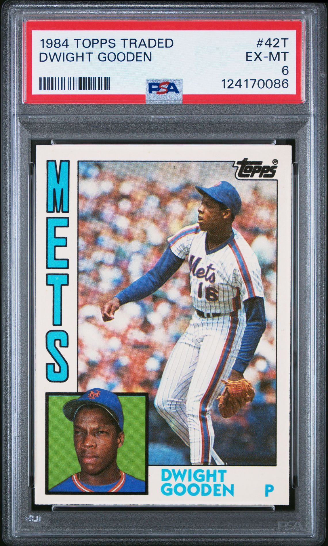 1984 Topps Traded Dwight Gooden #42T Ex-Mt 6 front