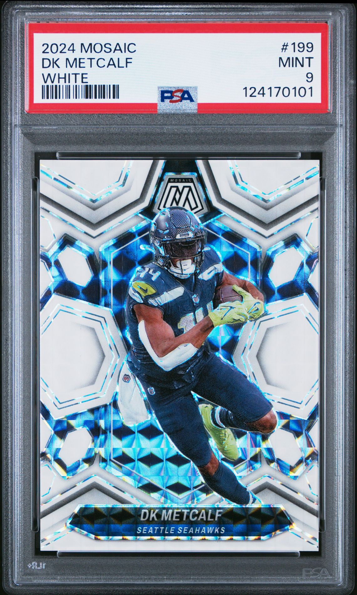 2024 Panini Mosaic Dk Metcalf #199 (White) Mint 9 front
