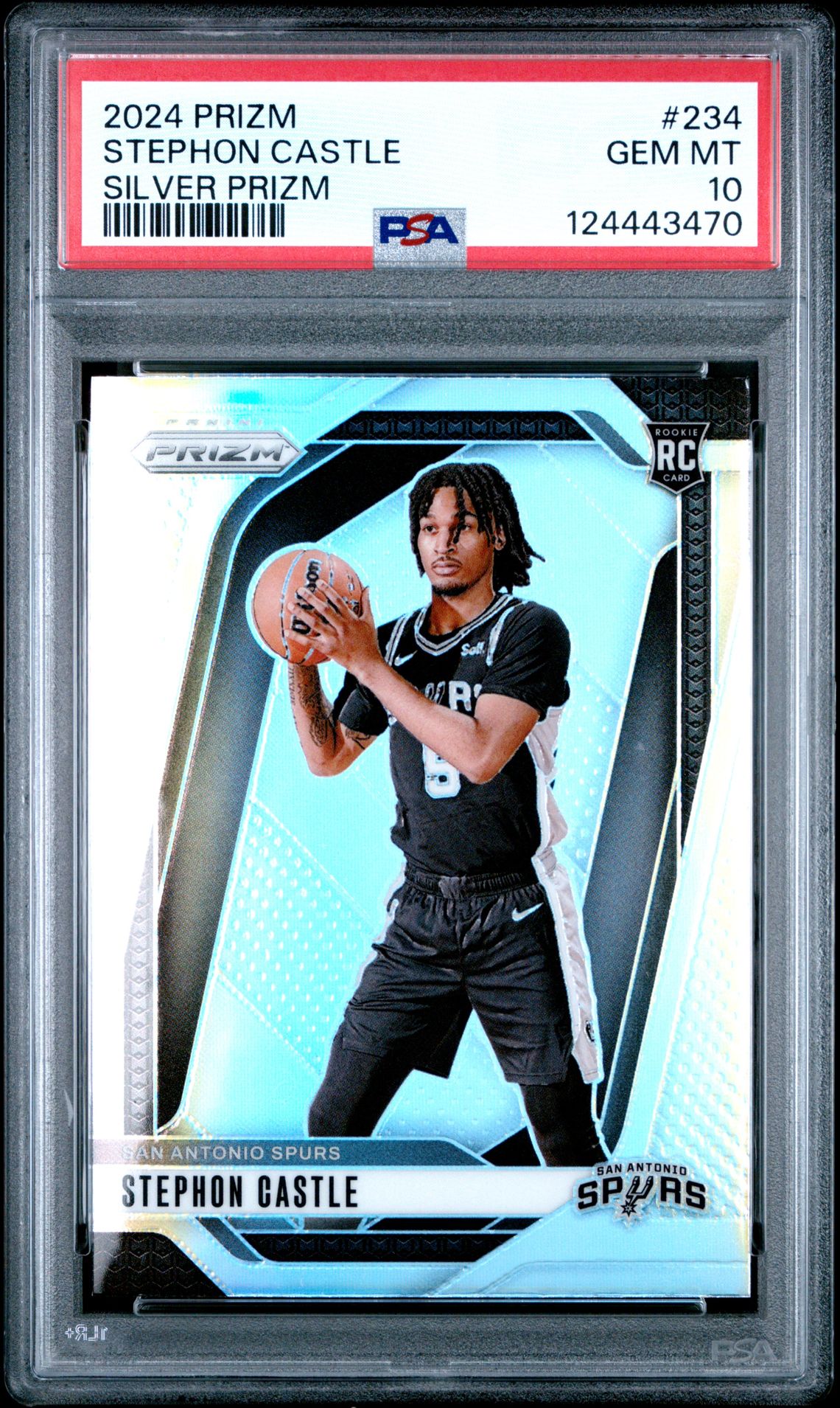 2024 Panini Prizm Stephon Castle #234 (Silver Prizm) Gem Mt 10 front