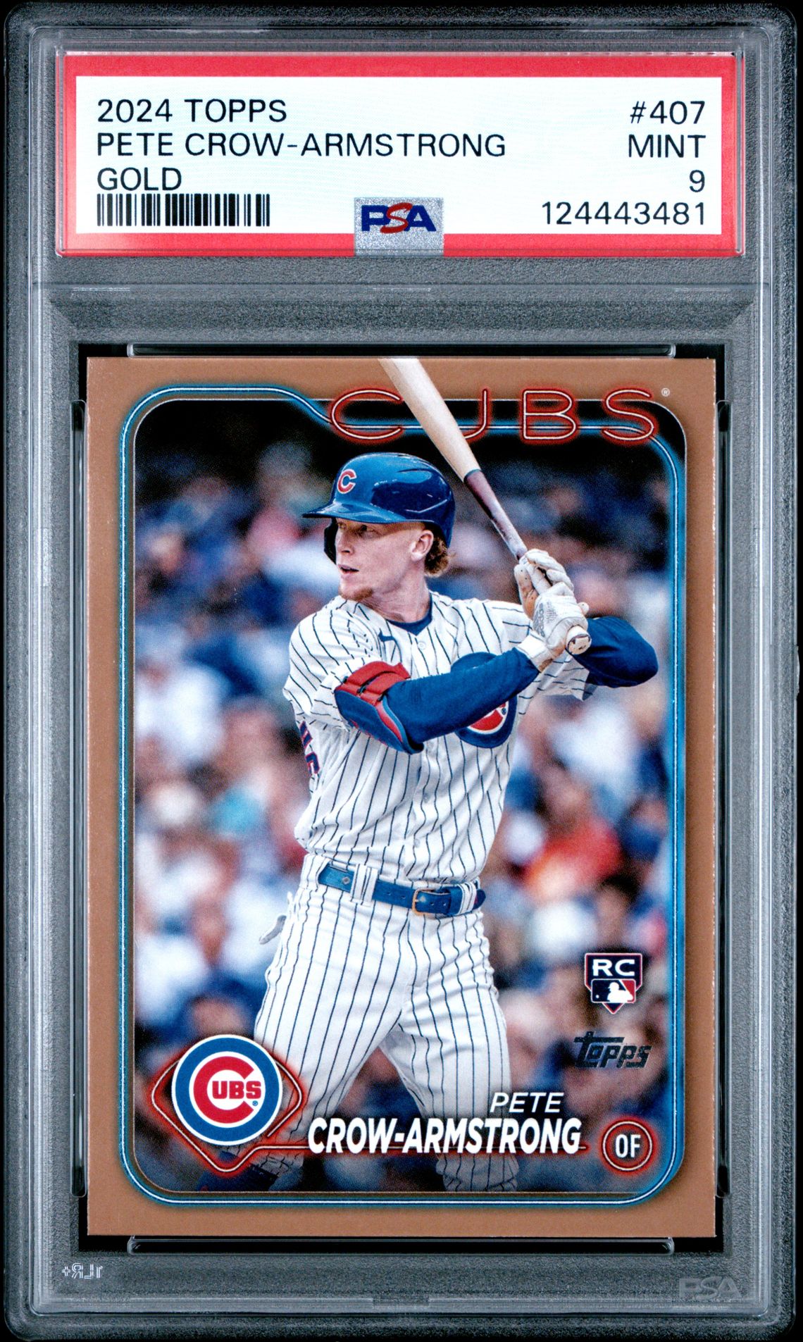 2024 Topps Pete Crow-Armstrong #407 (Gold) Mint 9 front