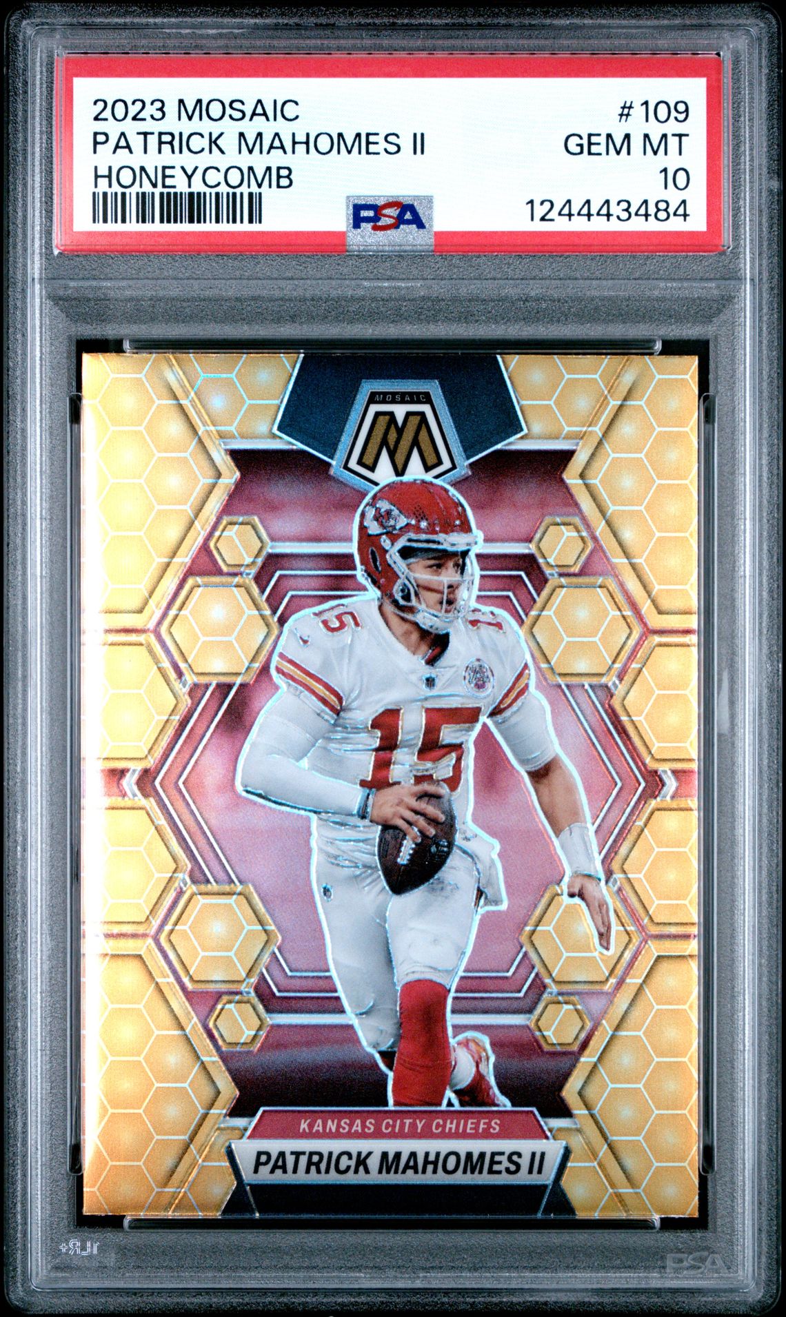 2023 Panini Mosaic Patrick Mahomes Ii #109 (Honeycomb) Gem Mt 10 front