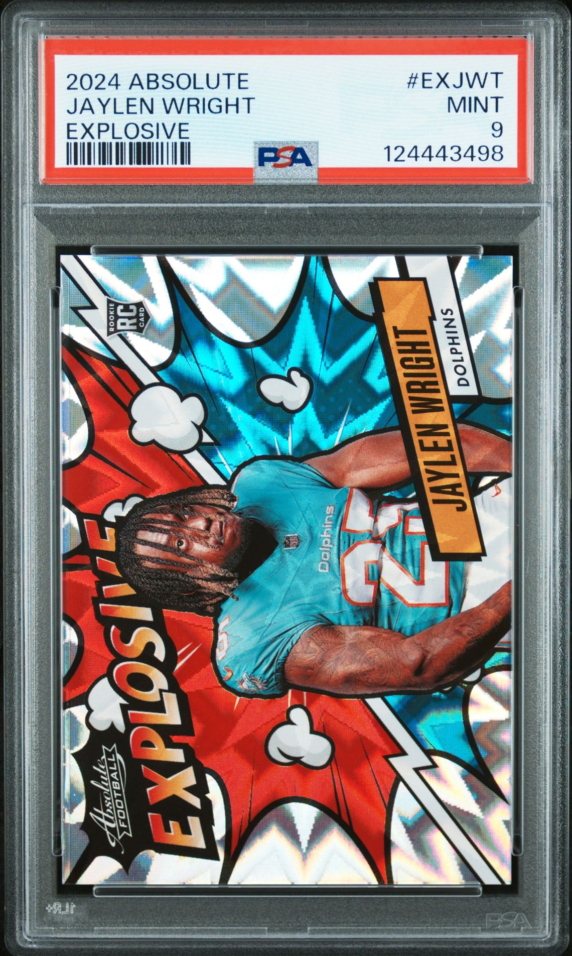 2024 Panini Absolute Explosive Jaylen Wright #Exjwt Mint 9 front