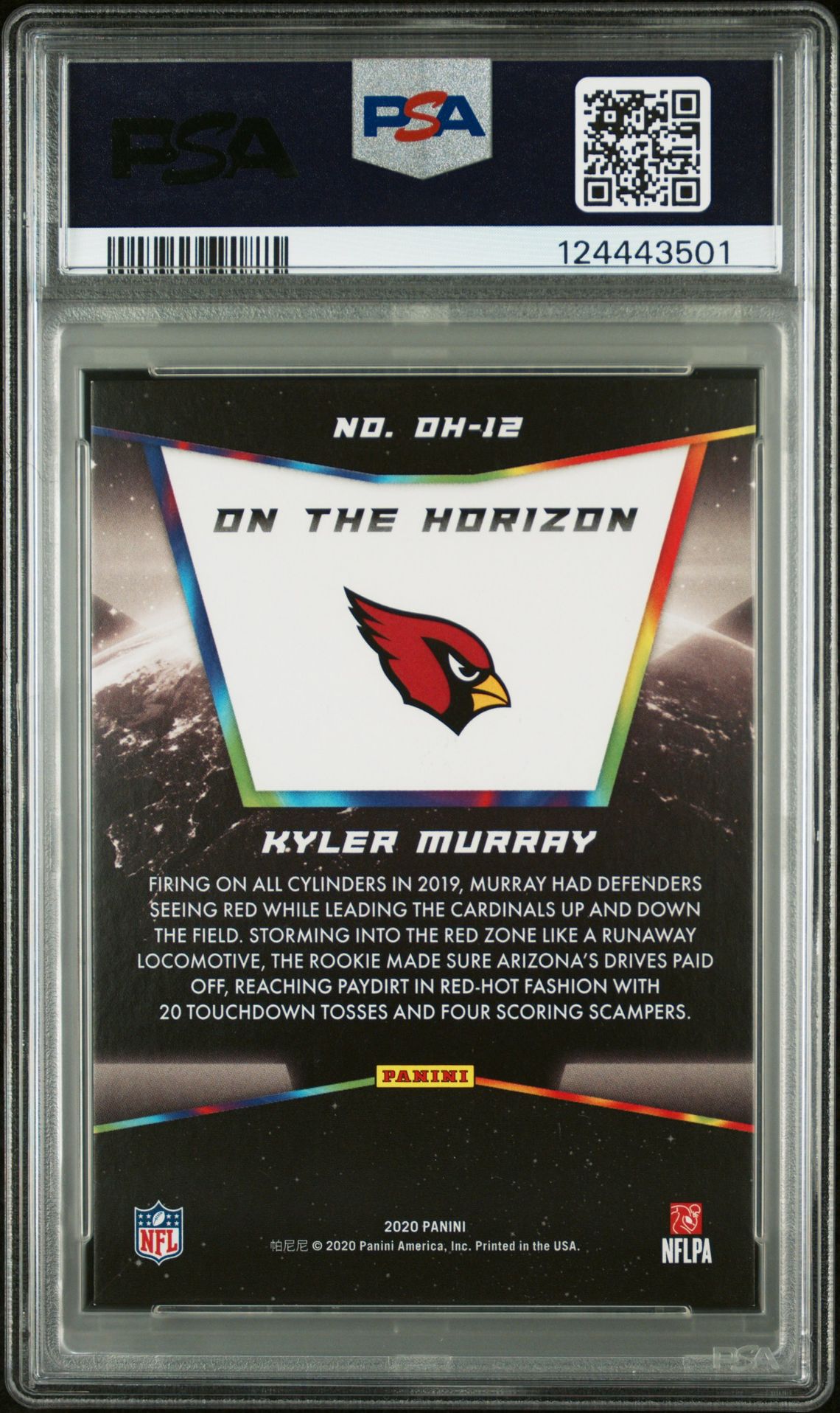 2020 Panini On The Horizon Kyler Murray #Oh12 (On The Horizon) Nm-Mt 8 back