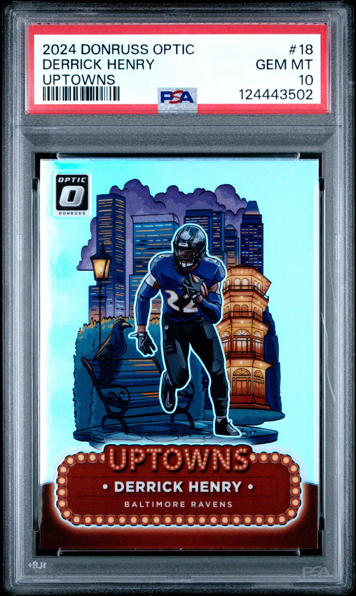 2024 Panini Donruss Optic Uptowns Derrick Henry #18 Gem Mt 10 front