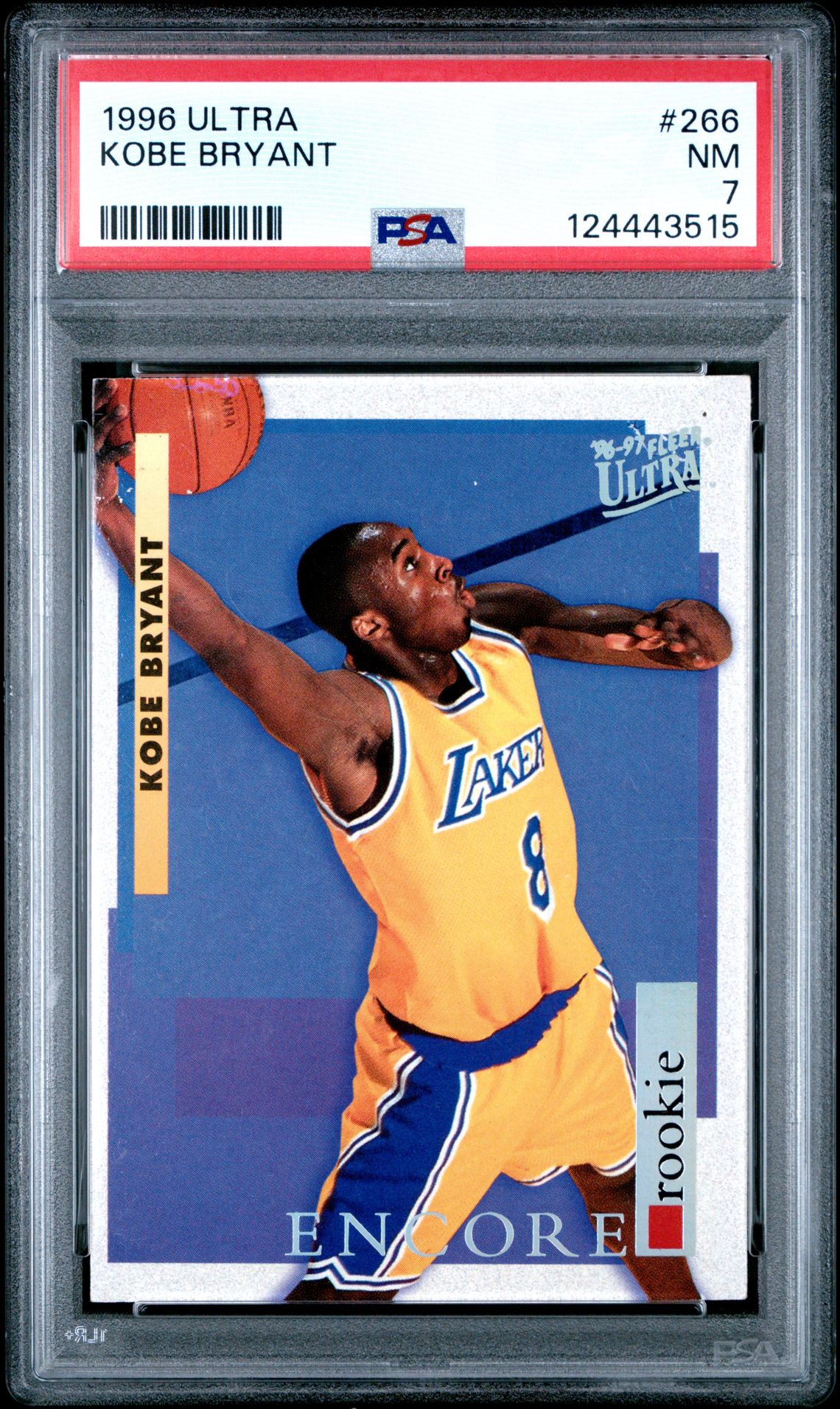 1996 Ultra Kobe Bryant #266 Nm 7 front