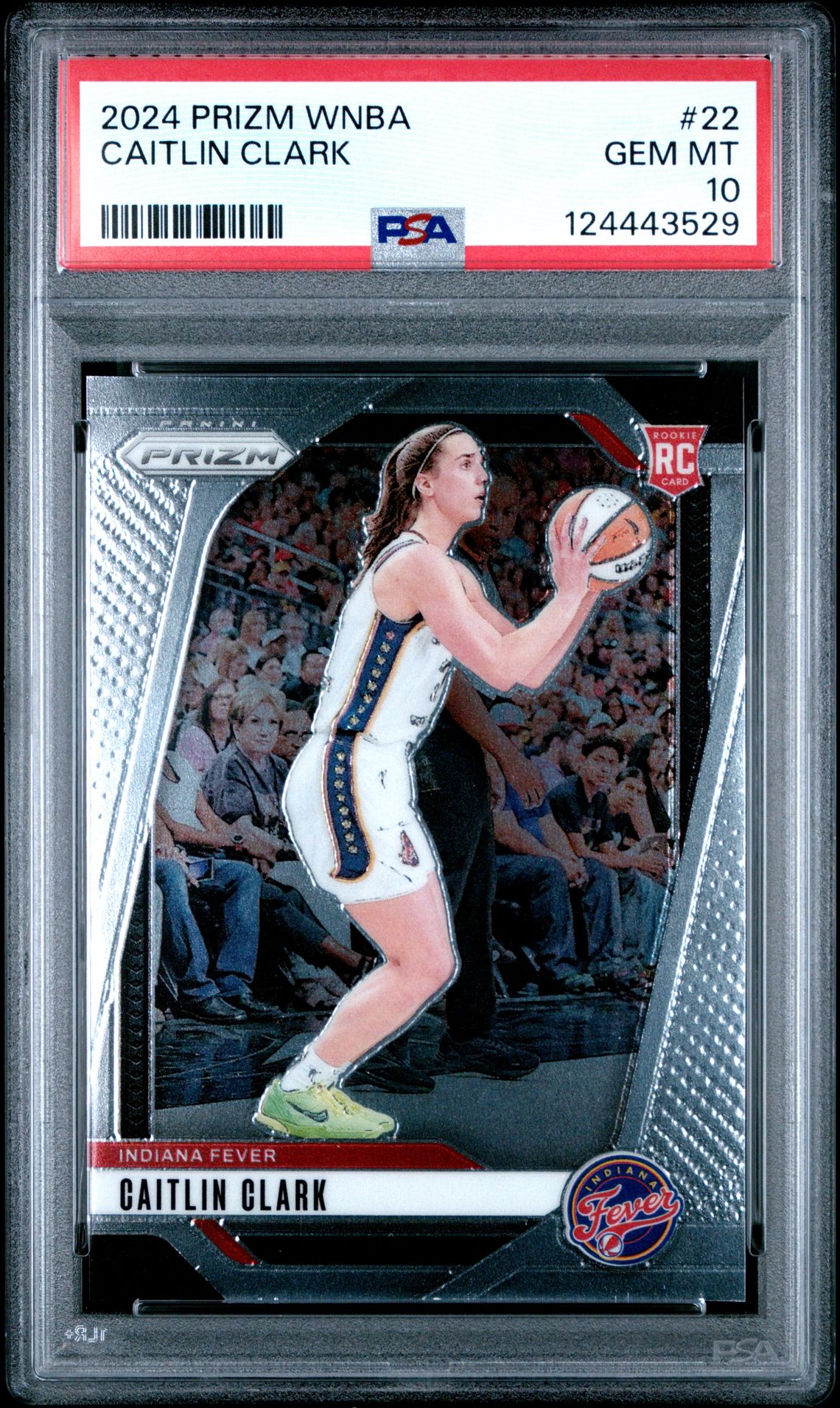 2024 Panini Prizm Wnba Caitlin Clark #22 Gem Mt 10 front