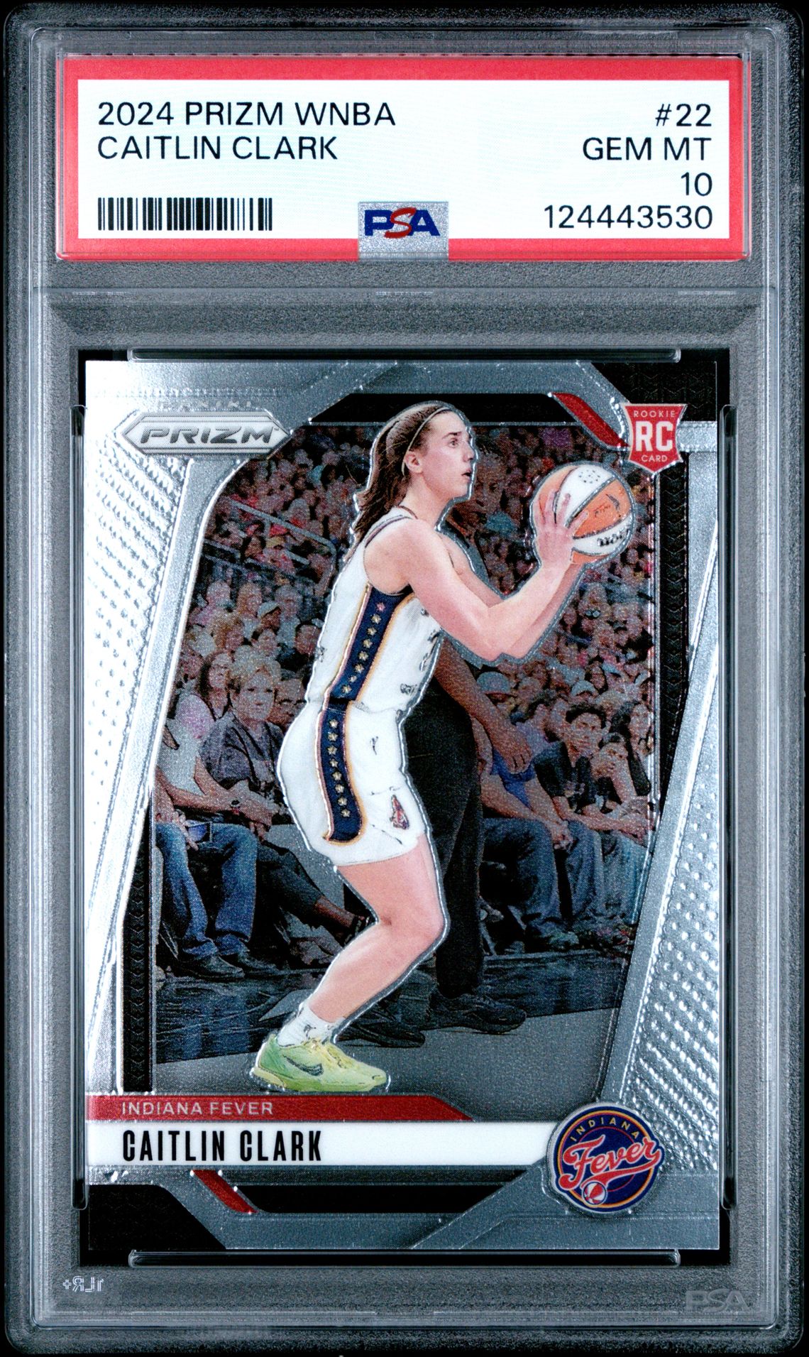 2024 Panini Prizm Wnba Caitlin Clark #22 Gem Mt 10 front