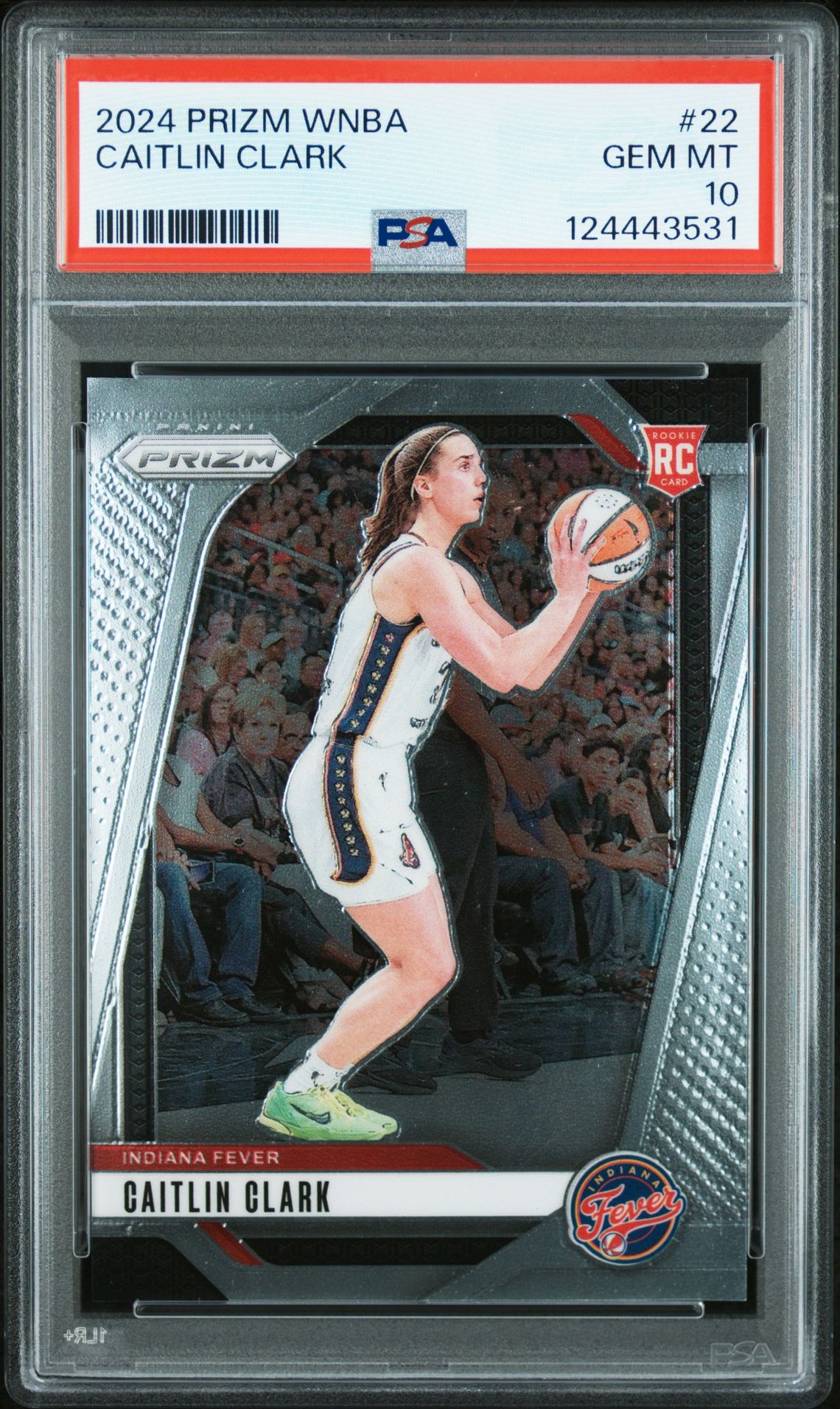 2024 Panini Prizm Wnba Caitlin Clark #22 Gem Mt 10 front