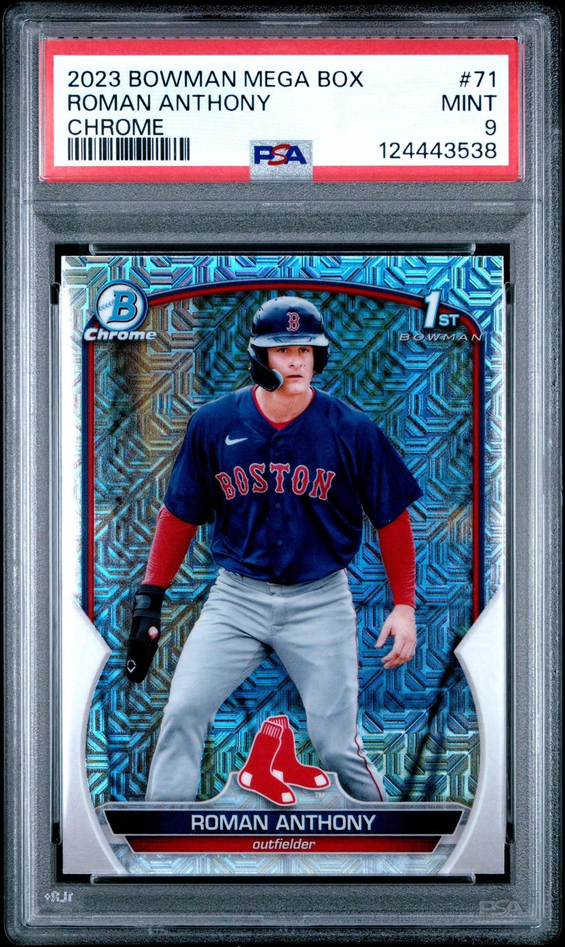 2023 Bowman Mega Box Chrome Roman Anthony #71 (Chrome) Mint 9 front