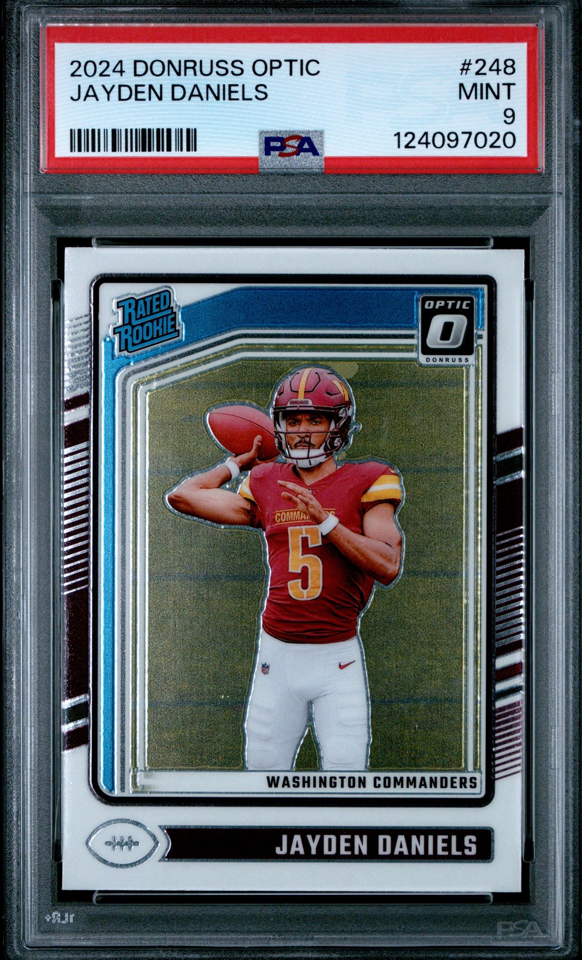 2024 Panini Donruss Optic Jayden Daniels #248 Mint 9 front