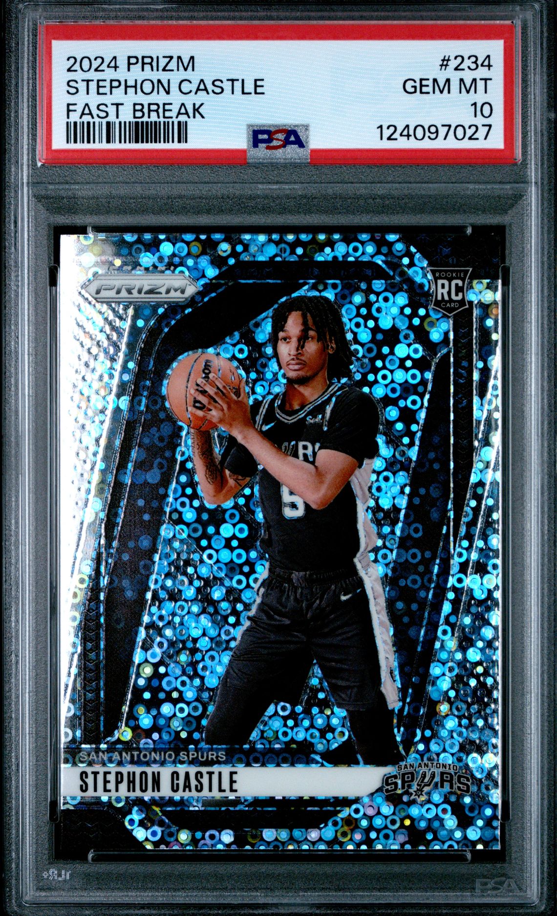 2024 Panini Prizm Stephon Castle #234 (Fast Break) Gem Mt 10 front