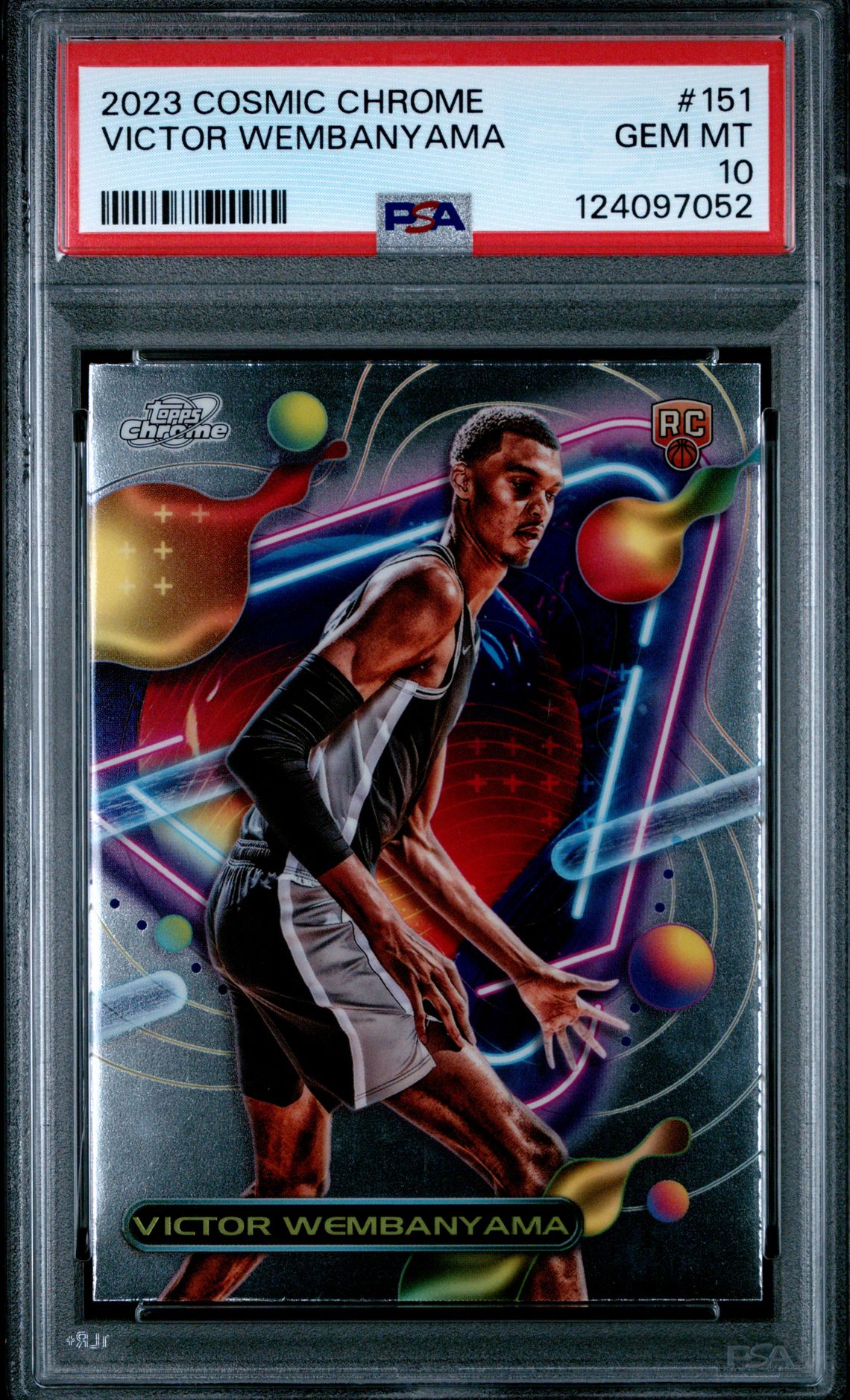 2023 Topps Cosmic Chrome Victor Wembanyama #151 Gem Mt 10 front