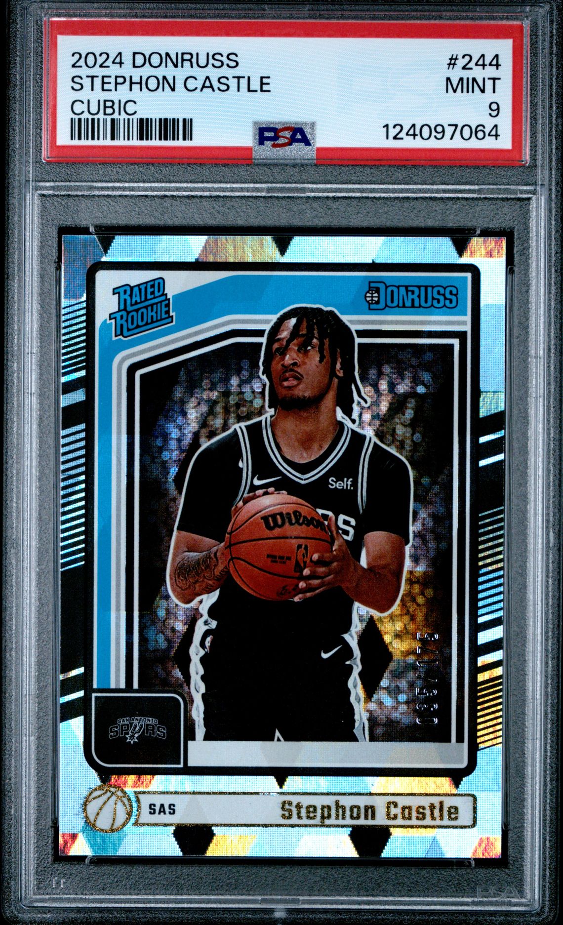 2024 Panini Donruss Stephon Castle #244 (Cubic) Mint 9 front