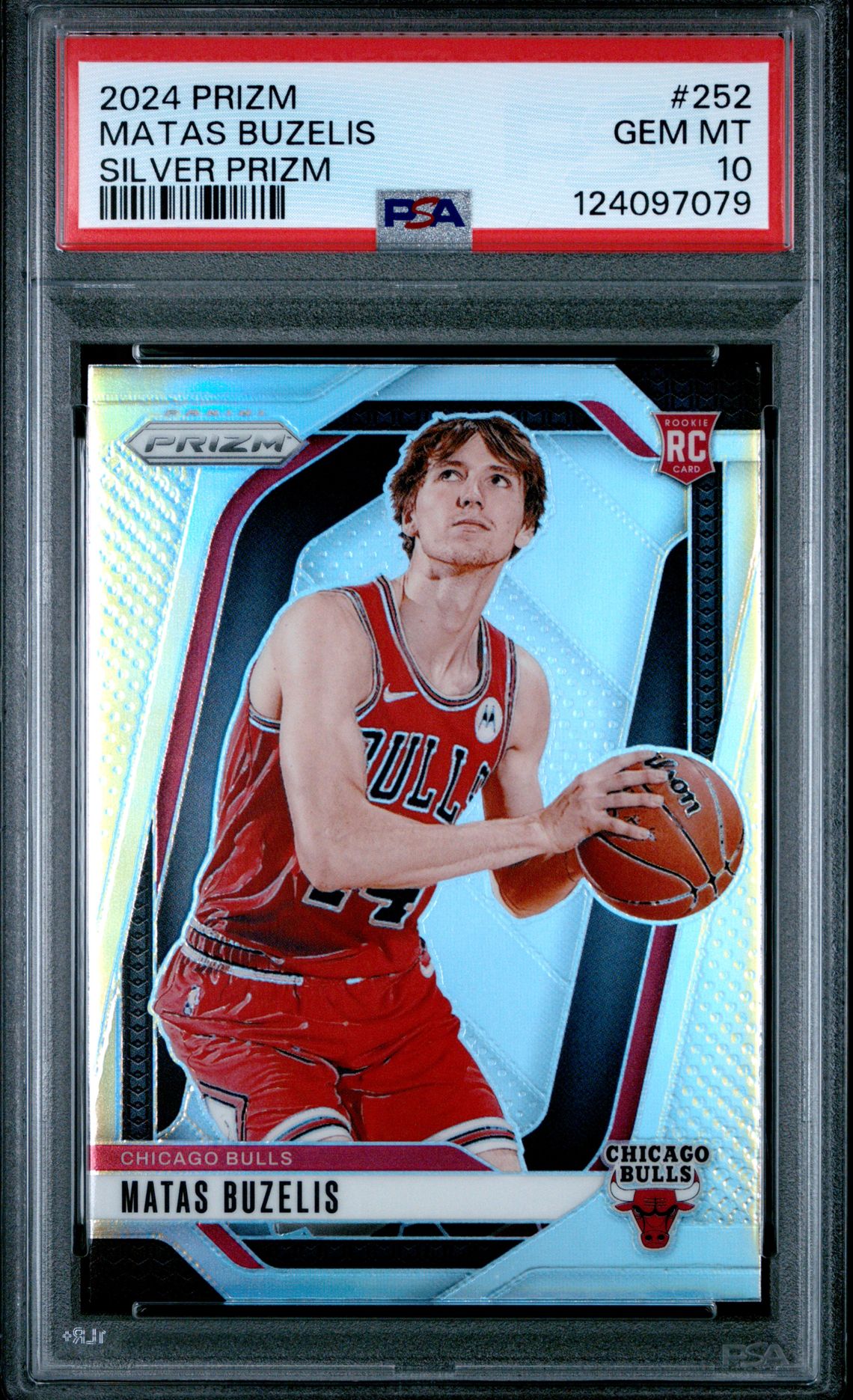 2024 Panini Prizm Matas Buzelis #252 (Silver Prizm) Gem Mt 10 front