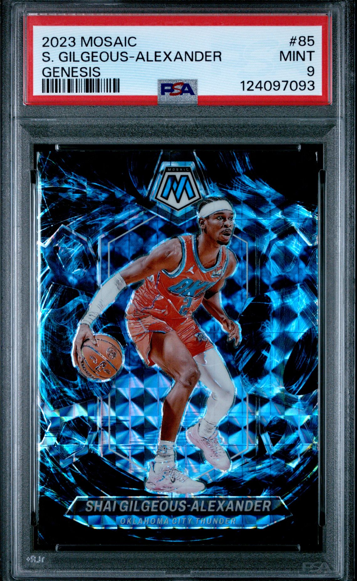 2023 Panini Mosaic S. Gilgeous-Alexander #85 (Genesis) Mint 9 front