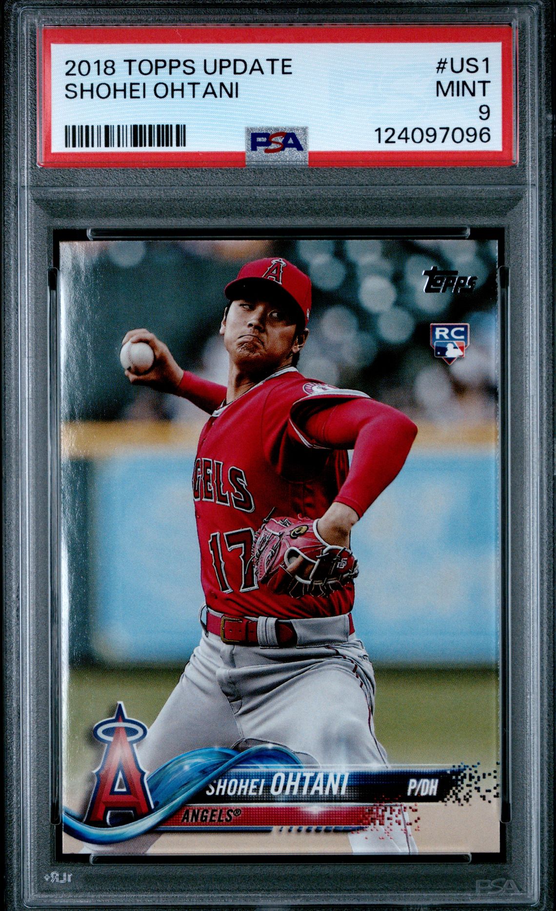 2018 Topps Update Shohei Ohtani #Us1 Mint 9 front