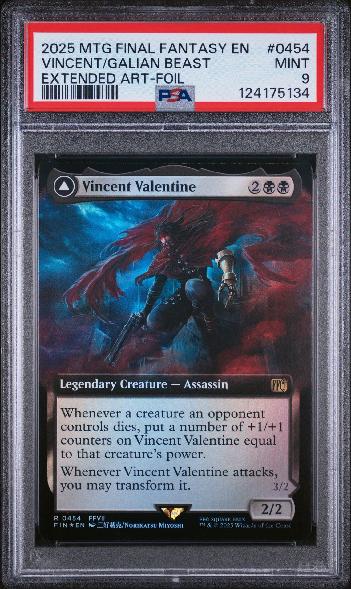 2025 MTG MAGIC THE GATHERING FINAL FANTASY EXTENDED ART-FOIL #0454 Vincent/Galian Beast front
