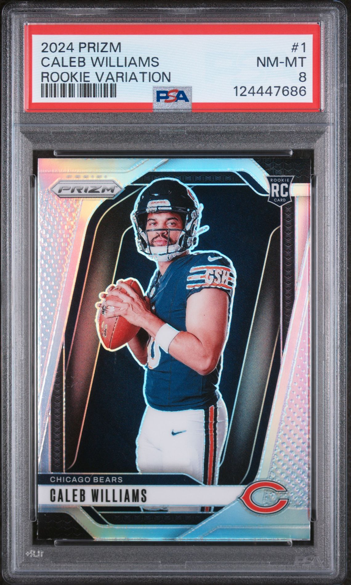 2024 Panini PANINI PRIZM ROOKIE VARIATION #1 Caleb Williams front